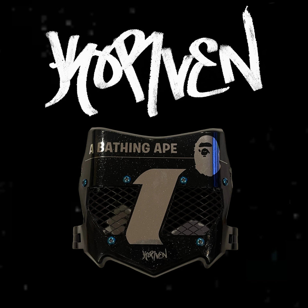 *BAPE* Vented Motocutz Plate ( titanium included )