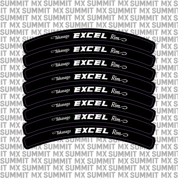 Excel Rim Decals