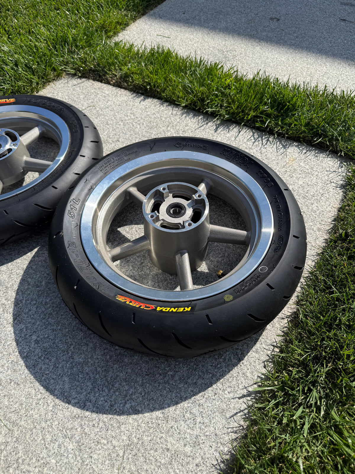 12” Chrome Mini Moto Wheels