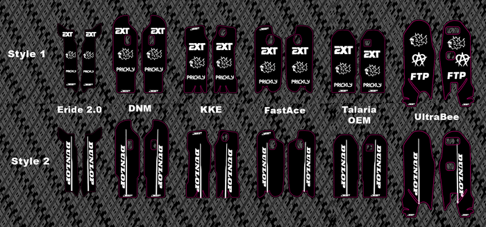 Predesigned Fork Guard Decals