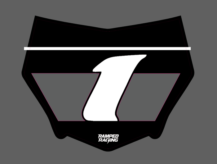 (Vented Cut) Motocutz Front Plate Decal